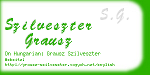 szilveszter grausz business card